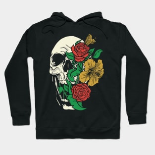 Flower Skull Hoodies for Sale TeePublic
